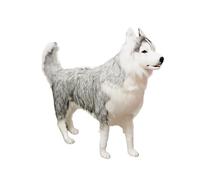 Hansa peluche geante husky gris 115 cm