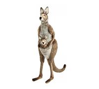 Hansa Peluche Geante Kangourou Avec Bebe 146 Cm H