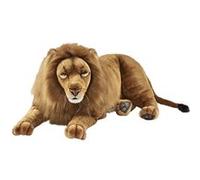 Hansa Peluche Geante Lion Couche 100cmL Beige G
