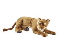 Hansa Peluche Geante Lionne Couchee 100cmL Beige G