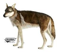 Hansa peluche geante Loup 4 Pattes 105cmL Multicolore G