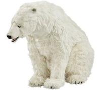 Hansa Peluche Geante Ours Polaire Assis 92 Cm H Et 155 Cm L