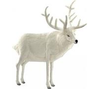 Hansa Peluche Geante Renne Blanc 120 cm H et 100 cm L Blanc G