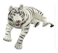 Hansa peluche Geante Tigre Blanc Couche 150 cm L Gris G