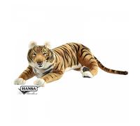 Hansa Peluche Geante Tigre Brun Couché 100cml