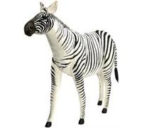 Hansa Peluche Geante Zebre jacquard 160 cm H Beige G