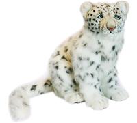 Hansa Peluche Léopard des Neiges Assis 40cmH/45cmL