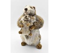 Peluche Marmotte et son Bébé 32 cm G