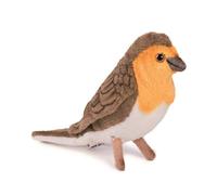 Hansa Peluche Oiseau Rouge Gorge (x2) 14cmH