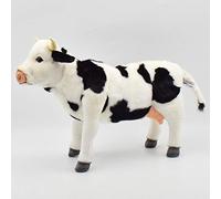 HANSA Peluche Vache Noire et Blanche 28cmH/35cmL