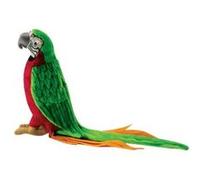 Hansa Toy 3326 Perroquet Vert-Rouge 37 Cm Peluche