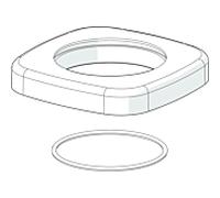 Hansa plaque de recouvrement 59914676 75x75 mm, HANSA