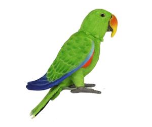 Hansa Poseable Electus Parrot Peluche douce 30 cm à partir de 3 ans