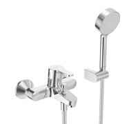 Hansa Hansaprimo Mitigeur de bain et douche, avec douchette, avec dispositif de sÃ©curitÃ©, saillie : 155mm, 4944210300003 - 4944210300003