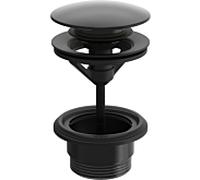 HANSA Garniture découlement, Push-Open Garniture découlement, noir mat, 0764010033