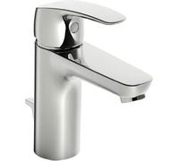 Hansa Robinet d'évier XL Hansapinto DN15 + bouchon (métal) et actionneur à tirette - 6 l/min - Profondeur : 115 mm - 45012283