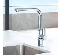 Hansa Ronda Mitigeur de cuisine pivotant, avec douchette extractible, 54912273,