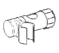 Hansa slider complete chromé 59912595 pièce de rechange