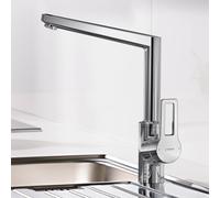 Hansa Hansatwist robinet de cuisine, commande latÃ©rale, levier Ã Ã©trier, orientable, saillie : 193 mm, 09202205 - 09202205