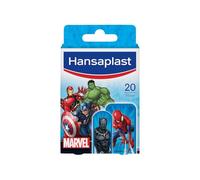 HANSAPLAST - 20 Pansements Enfant Marvel Avengers - Pansements Résistants à L'Eau - Pour Les Petits Bobos - Retrait Facile & Sans Douleur - 2 Formats : 14 Petits + 6 Grands