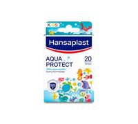 Hansaplast Aqua Protect Lot de 20 pansements imperméables pour plaies d'enfants, coussinets anti-adhésifs, respirants, flexibles et transparents