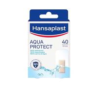 HANSAPLAST AQUA PROTECT - Pansements 100% Waterproof Aqua Protect - 100% Résistants à l'Eau - Pour Toutes Sortes De Petites Plaies - Pouvoir Adhésif Très Elevé - 40 Pansements Prédécoupés