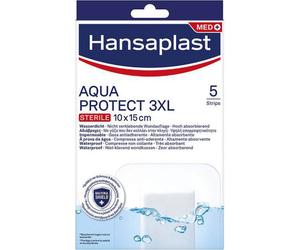Hansaplast Aquaprotect 3XL 10x15cm Compresse Non Collante Stérile 5 Strips