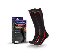 Hansaplast Chaussettes de compression de sport, chaussettes de compression pour soutenir les muscles, chaussettes de compression favorisant la récupération musculaire, 1 paire, taille L/XL