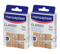 Hansaplast Classic Pansement 1 m x 6 cm Pansement(S) 2x1 pc(s)