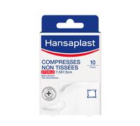 Hansaplast Compresses Plaies Non Tissées 7,5×7,5cm x10