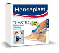 Hansaplast Elastic Family pack extra flexible - Pansements en rouleau - Pansements pour plaies - Soin des plaies - Pansement hydrofuge - 5 m x 6 cm