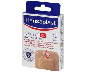 Hansaplast Elastic Flexible XL Pansements 5 x 7,2 cm Pansement(S) 10 pc(s)