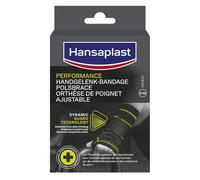 HANSAPLAST Orthèse poignet (1 pce) taille S/M, Maintien poignet pour soulager les articulations fragiles et douloureuses, Bandage poignet lavable, réglable et réutilisable