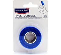 Hansaplast pansement doigt autoadhésif 2,5 cmx5 m bleu 1 pc