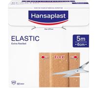 Hansaplast Pansement élastique Elastisc – Extra flexible, imperméable – 5 m x 6 cm – 1 pc(s)