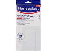Hansaplast Sensitive 4XL 10x20cm Stérile Compresse Non Collante 5 Strips