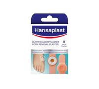 Hansaplast Pansements cors (1 x 8 pièces) - Pansements à l'acide salicylique pour éliminer les cors, soulager la douleur des pieds avec maintien sûr