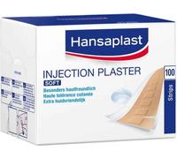Hansaplast Pansements pour injection Soft 1,9 cm x 4 cm pour peaux sensibles, 100 pansements