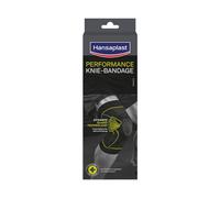 Hansaplast Performance Genouillère stabilise et soulage l'articulation, bandage pour genou droit et gauche favorise la récupération active, taille S/M