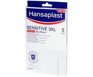 Hansaplast SENSITIVE 3XL Stérile 10 x 15 cm Pansement(S) 5 pc(s)