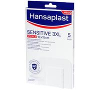 Hansaplast Sensitive 3XL 10x15cm Stérile Compresse Non Collante 5 Strips
