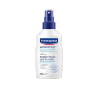 HANSAPLAST Spray Antiseptique (1 x 100 ml), Spray nettoyant pour les plaies superficielles, Désinfectant pour protéger les plaies des infections