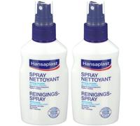 Hansaplast Spray Nettoyant pour les Plaies 2x100 ml