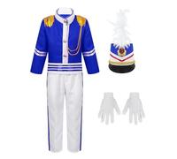 Hansber Enfants Garçons Filles Uniformes Fanfare Scolaire Parade Tambour Major Tenue Équipe