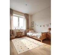 Hanse Home Adventures Tapis pour Enfant - Tapis de Jeu à confettis à Pois, Design Moderne, Tapis de Jeu, Tapis d'éveil pour garçon et Fille, pour Chambre d'enfant, Chambre d'adolescent, Salon, crème,