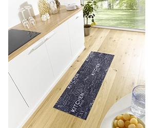 Hanse Home Cook & Clean Tapis de Cuisine - Motif Kitchen Food Tapis de Couloir antidérapant Facile d'entretien pour Cuisine, Couloir, entrée, Salle à Manger - 50 x 150 cm
