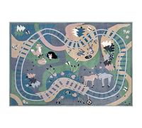 HANSE Home Forest Route Tapis Design pour Enfant 160 x 230 cm, Poils Doux, Couleurs Vives, idéal pour la Chambre d'enfant, Tapis de Jeu, résistant et Facile d'entretien, Multicolore Pastel