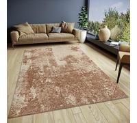 HANSE Home Kulo Tapis de Salon tissé à Plat Design Vintage, Dessous antidérapant, tissé de qualité supérieure, pour Salon, Chambre à Coucher, Salle à Manger, Couloir, Marron, 75 x 150 cm