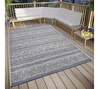 HANSE Home Loto Tapis d'extérieur résistant aux intempéries - Motif bohème Ethnique Moderne, imperméable, Robuste - Tissage Plat - pour Jardin, Balcon, terrasse, Salon - Beige - 115 x 170 cm