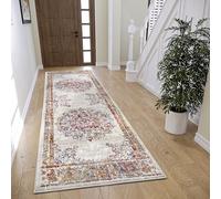 HANSE Home Maderno Tapis Oriental Classique tissé serré avec Ornements - Aspect Vintage - Poils Courts Doux - pour Chambre à Coucher, Salle à Manger, Salon, Couloir - Crème - 80 x 240 cm